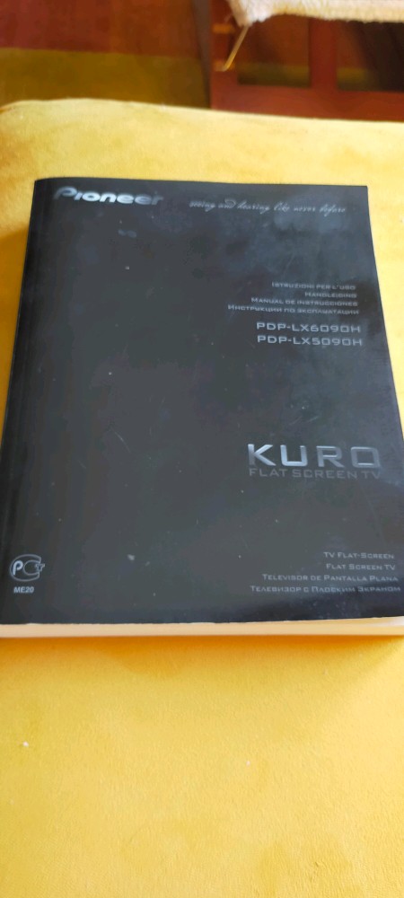 4674944 Manuale TV Pioneer Kuro